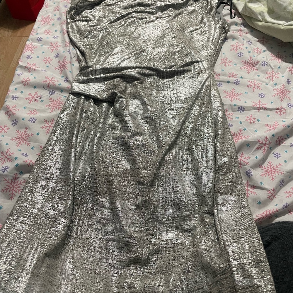 Vince Camuto Elegant Gray Fabric